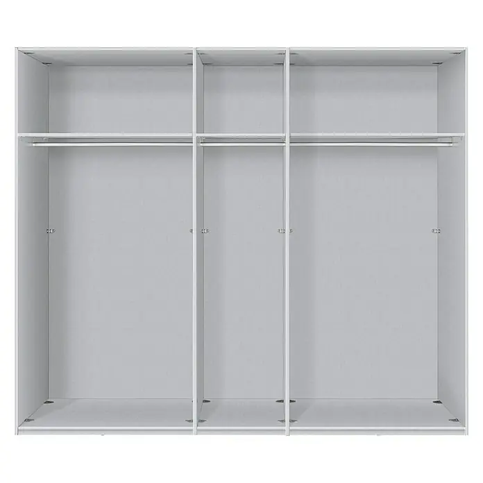 Express Möbel Kleiderschrank Brooklyn - L x B x H: 58 x 250 x 216 cm, Graphit, Ohne Spiegel, Anzahl Schubladen: 2 Stk.