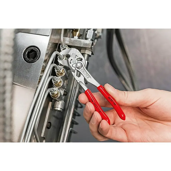 Knipex Sleuteltang - Lengte: 125 mm, Grijpcapaciteit moeren: 23 mm, Materiaal greep: Overtrokken met kunststof