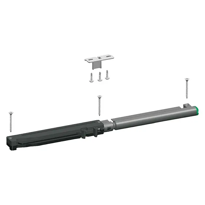 Eclisse Herraje para puerta corredera sistema de retención cierre - Largo: 25,3 cm, Capacidad de carga: 40 kg