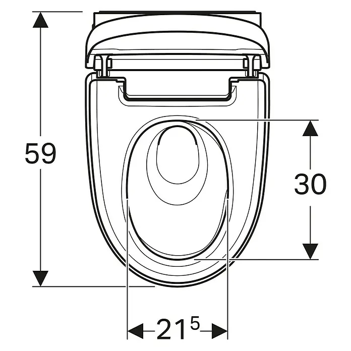 Geberit Wand-Dusch-WC-Set AquaClean Mera Comfort - Spülrandlos, Mit schmutzabweisender Glasur, Spülform: Tief, WC Abgang: Waagerecht, Weiß