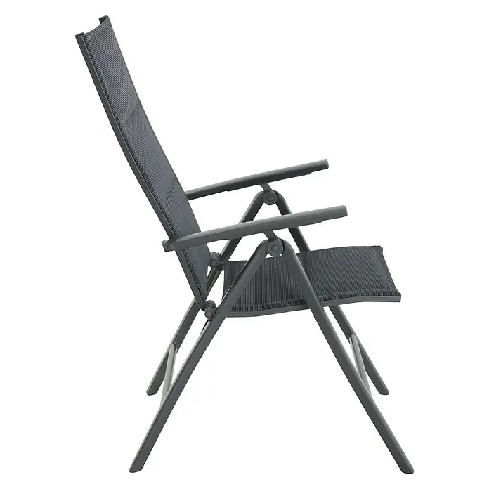 Sunfun Maja Sillón de posiciones - Color: Antracita, Plateado, Ancho: 61 cm