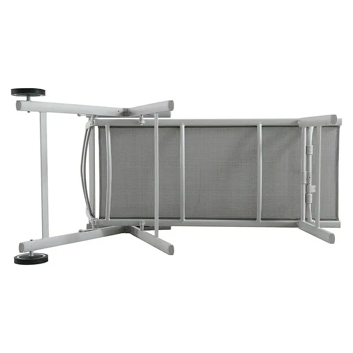 Sunfun Hannah Tumbona - L x An: 189 x 75 cm, Textilene, Gris claro