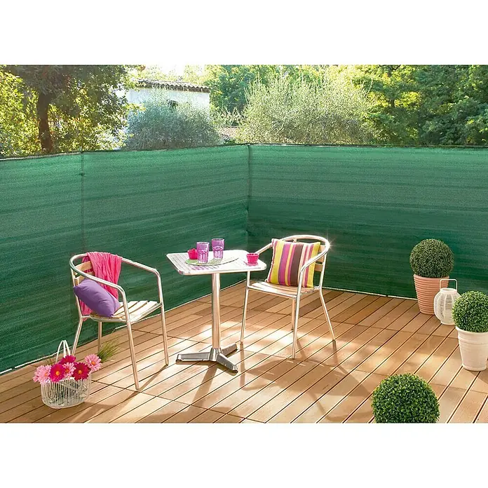 Nortene Malla de ocultación Supratex - Verde, L x Al: 5 x 1 m