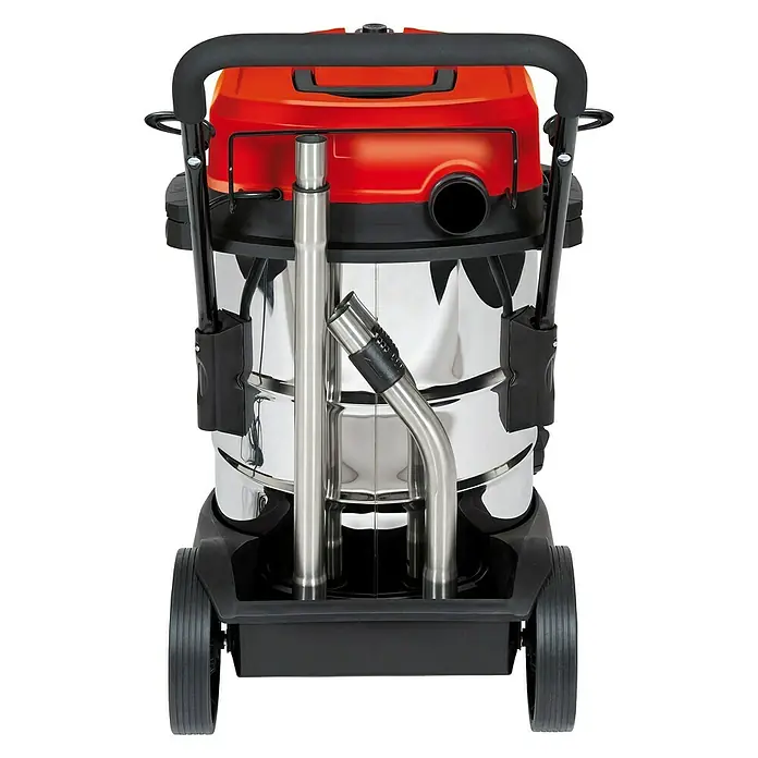Herkules Nass-Trockensauger H-NT 50 Inox - 1.600 W, 50 l, Material Behälter: Edelstahl - Rückansicht