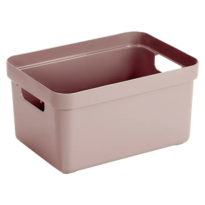 Sunware Aufbewahrungsbox Sigma Home - L x B x H: 25,2 x 18 x 12,2 cm, Kunststoff, Rosa - Vorderansicht