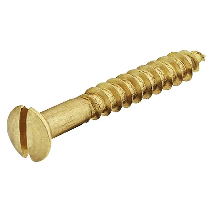 Vijak za drvo - Ø x D: 4 x 20 mm, Neobojeno, 1 kom, Lećasta upuštena glava, Razrez - Pogled sprijeda