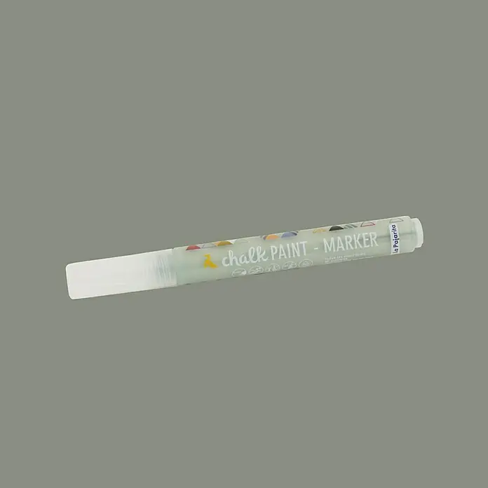 La Pajarita Marcador para ropa Chalk Paint Marker - Gris Kioto, 6 ml, Mate - Vista angular