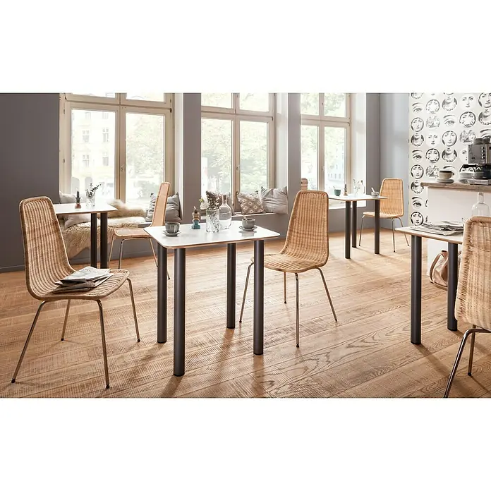 Element System Möbelfuß-Set Look&Feel - Ø x L: 60 x 700 mm, Traglast: 75 kg, Granitgrau, 4 Stk. - Stimmungsaufnahme