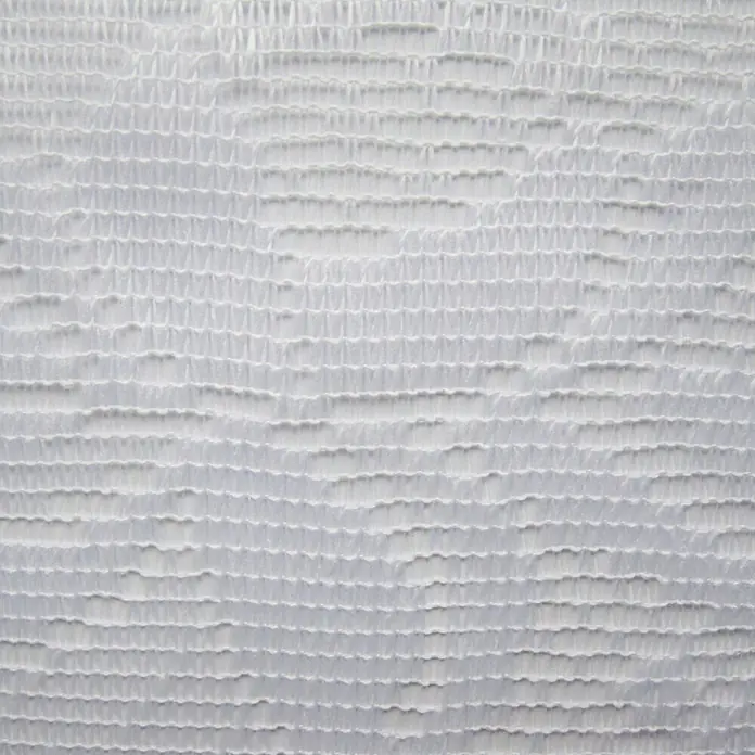 Elbersdrucke Cafehaus-Gardine - B x H: 160 x 60 cm, Weiß, Floral, 100 % Polyester - Detailaufnahme
