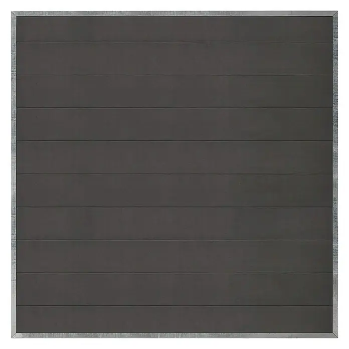 Plus Sichtschutzelement Futura - 180 x 180 cm, Schiefergrau - Vorderansicht