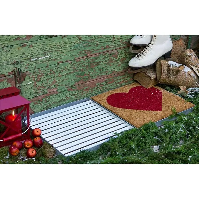Plus Fußabtreter Cubic - 40 x 80 x 3,5 cm, Herz - Stimmungsaufnahme