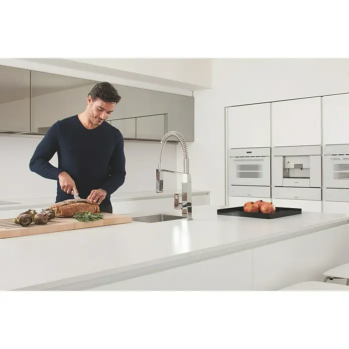 Grohe Eurocube Spültischarmatur - Chrom, Glänzend, Spiralfeder - Stimmungsaufnahme