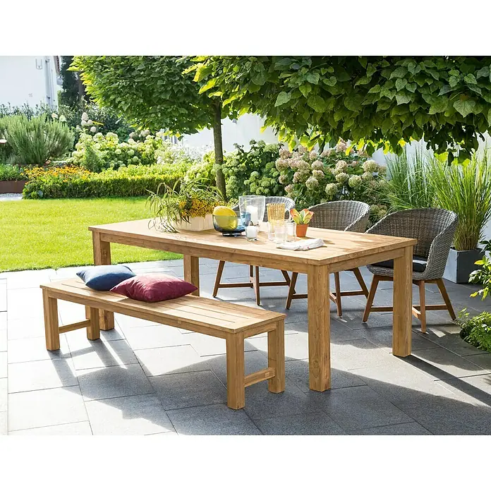 Sunfun Pauline Gartensessel - Bambus Grey, Anthrazit, Naturbraun, Polyrattan, Breite: 62 cm
