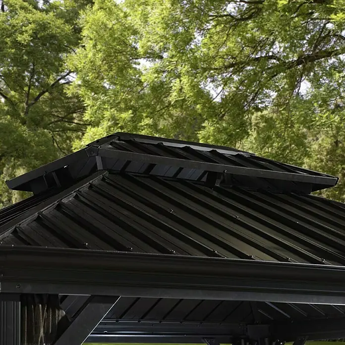 Sojag Pavillon Messina 12 x 20 - 363 x 598 x 307 cm, Anthrazit - Detailaufnahme