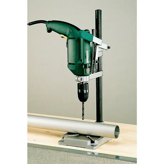 Wolfcraft Bohrmaschinenhalter - L x B x H: 160 x 230 x 500 mm, Hub: 60 mm - Anwendungsbeispiel