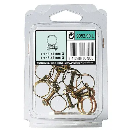 Set abrazaderas para tubo