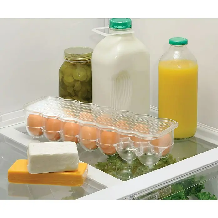 Huevera para frigorífico Fridge - L x An x Al: 8 x 37 x 11 cm, Transparente