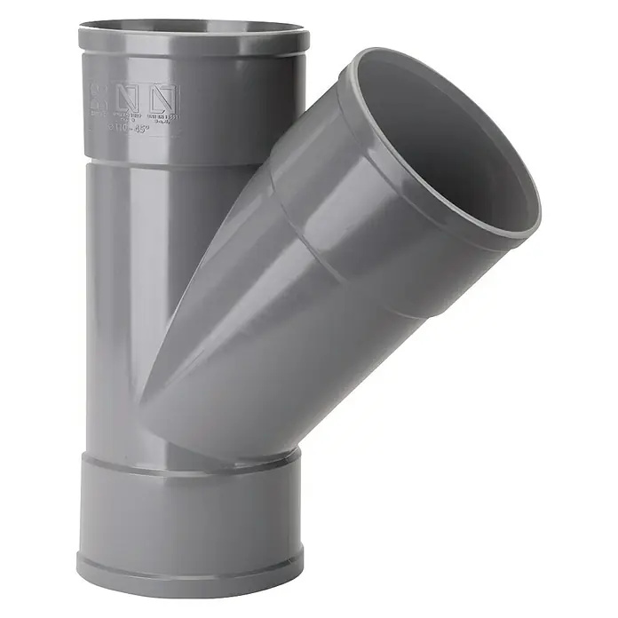 Derivación PVC M-H - 110 mm, 67 °, PVC