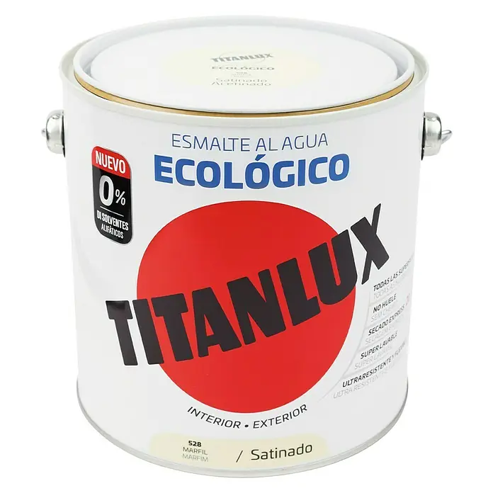 Titanlux Esmalte de color Eco Marfil - 2,5 l, Satinado
