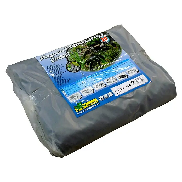 Ubbink Kautschuk-Teichfolie AquaFlexiLiner - Stärke: 0,6 mm, L x B: 5 x 5,05 m - Linke Seitenansicht