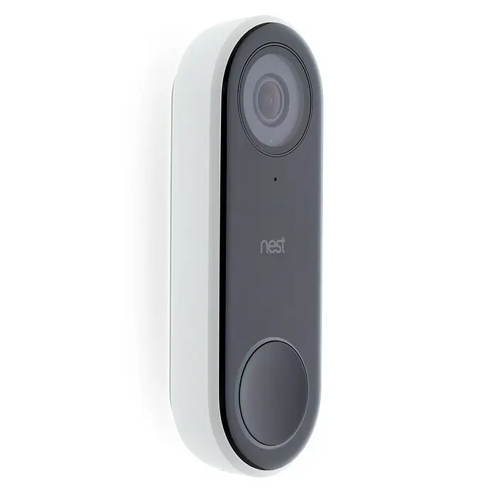 Google Nest Türklingel mit Kamera - Kabelgebunden, Auflösung: 1.600 x 1.200 - Vorderansicht