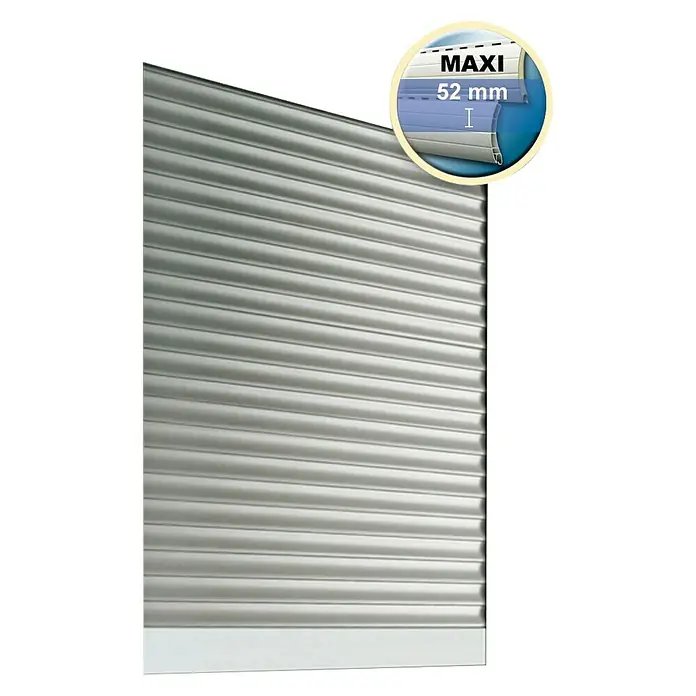 Schellenberg Rollladenpanzer MAXI - B x H: 100 x 120 cm, Grau - Vorderansicht