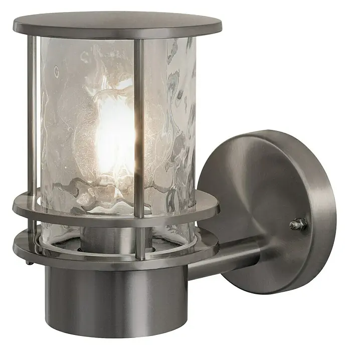 Ledvance Außenwandleuchte - 60 W, 21,2 x 12,7 x 19,3 cm, Edelstahl, IP44