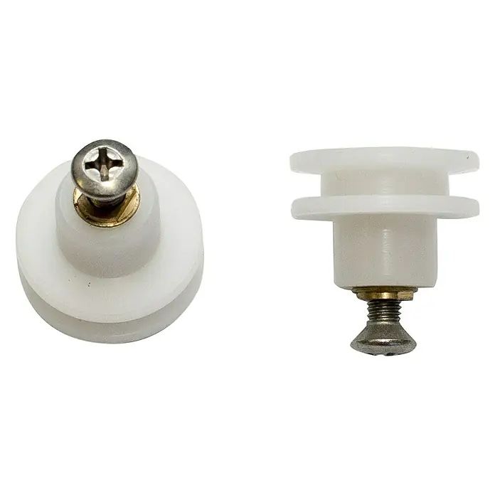 Micel Brimic Cojinete de bolas RD26 - Ø x Al: 24 x 19 mm, 2 uds., Blanco, Apto para: Mampara para ducha