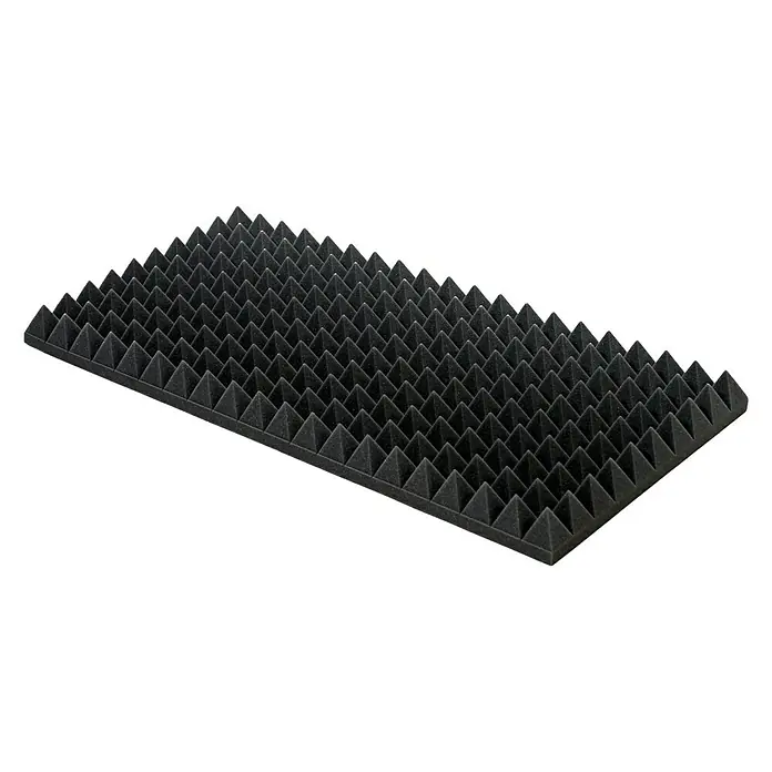 Noppenschaum - Pyramide, 100 x 50 x 7 cm, PU-Schaum - Linke Seitenansicht