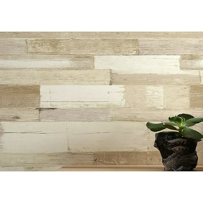 AS Creation Il Decoro Vliestapete Klinker - Beige, Holzoptik, 10,05 x 0,53 m - Stimmungsaufnahme