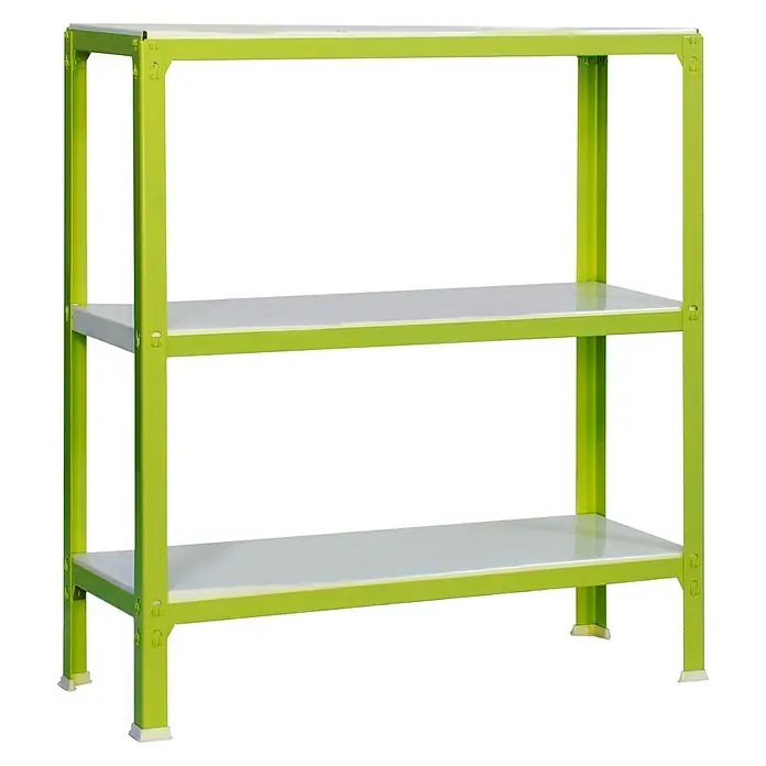 Simonrack Homeclick Metallregal Mini - L x B x H: 40 x 80 x 90 cm, Traglast: 150 kg/Boden, Anzahl Böden: 3 Stk., Grün