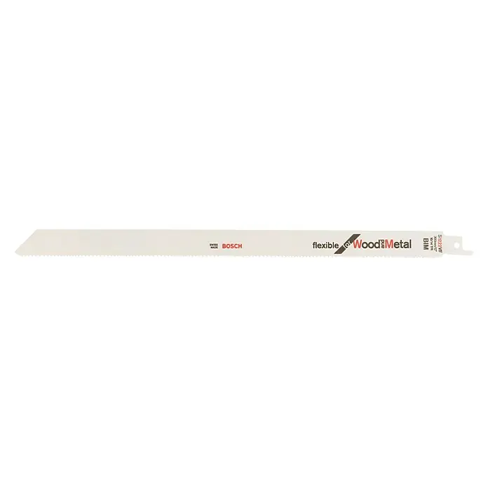 Bosch Professional Hoja de sierra de sable S 1222 VF Flexible for Wood and Metal - Metales no ferrosos, 2 ud., Largo: 300 mm