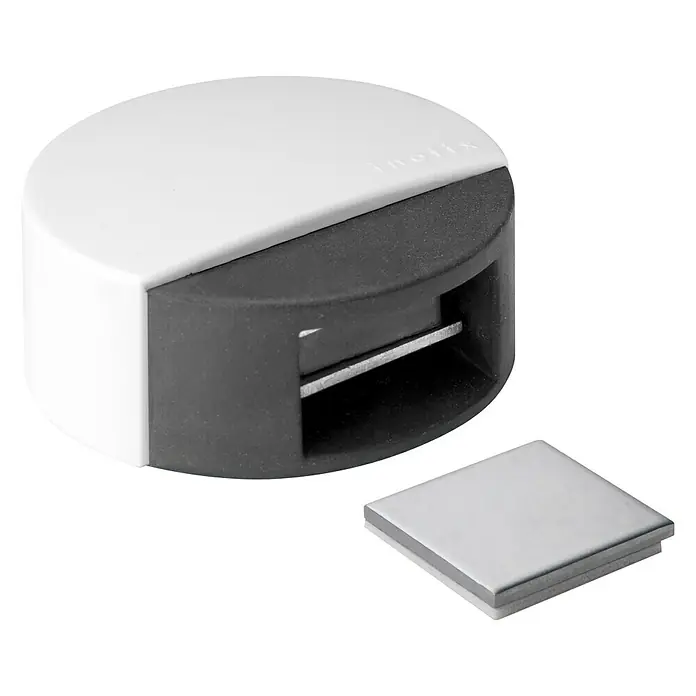 Inofix Tope de puerta 2037 - Acero inoxidable, Blanco