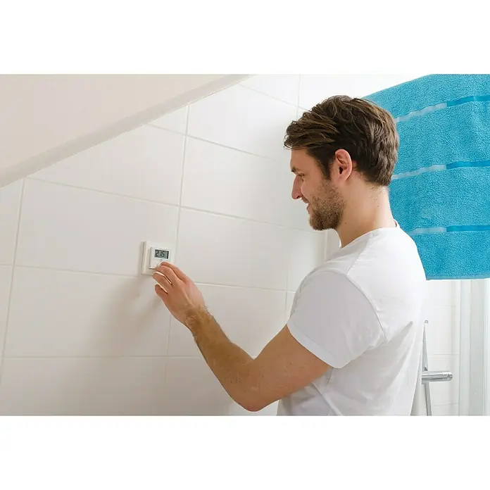Homematic IP Funk-Raumthermostat HmIP-BWTH - Netzbetrieben, 230 V/50 Hz, 54 x 86 x 86 mm - Stimmungsaufnahme