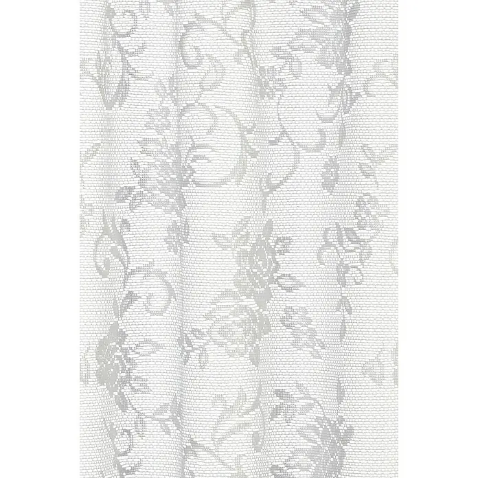 Elbersdrucke Bistrogardine Rosanne - 160 x 45 cm, 100 % Polyester, Floral, Weiß - Detailaufnahme