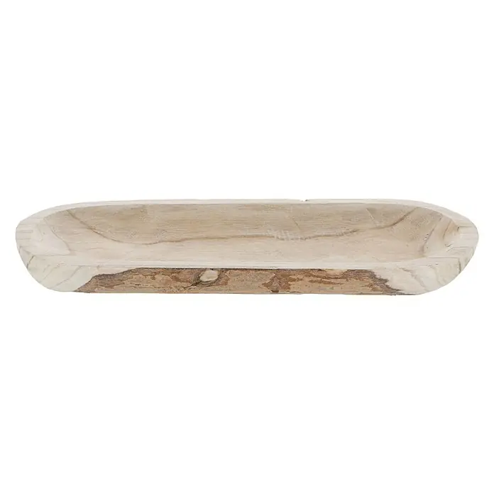 Holzschale Oval - L, Holz - Vorderansicht