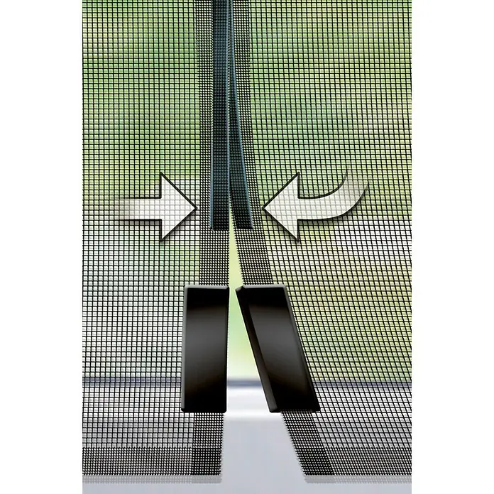 Schellenberg Insect Stop Mosquitera Magnetic con listel - An x Al: 120 x 240 cm, Color tejido: Antracita, Fijación mediante imán, Puertas