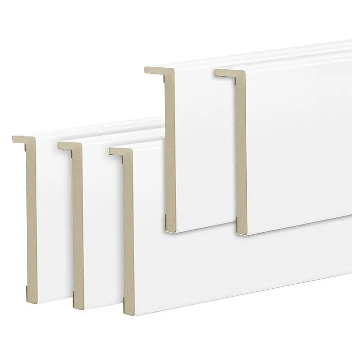 Solid Elements Tapeta para puerta alveolar blanca - 8 cm x 220 mm, Blanco, 5 ud.