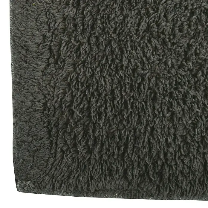 MSV Alfombra para baño - 45 x 70 cm, Antracita, 100% algodón