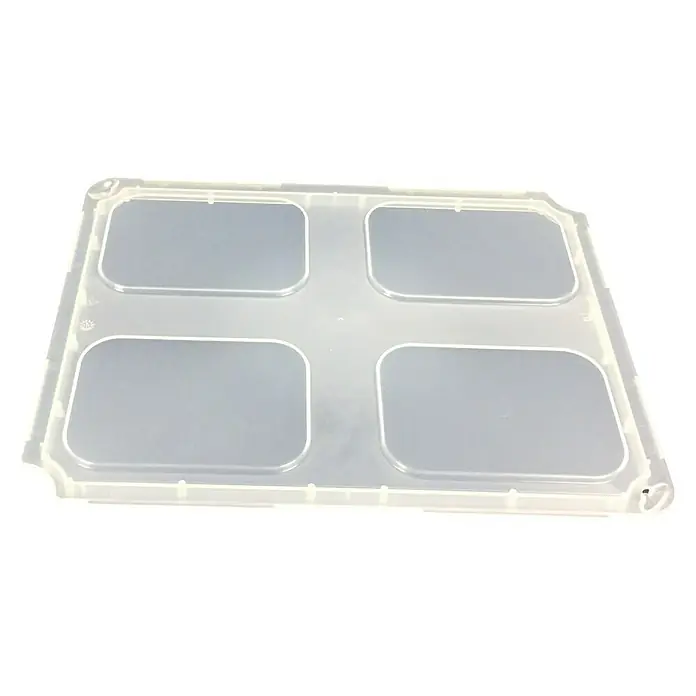 Surplus Systems Deckel 1/2 quer - Passend für: Surplus Systems Boxen-Einsatz, L x B x H: 358 x 277 x 15 mm, Transparent - Vorderansicht