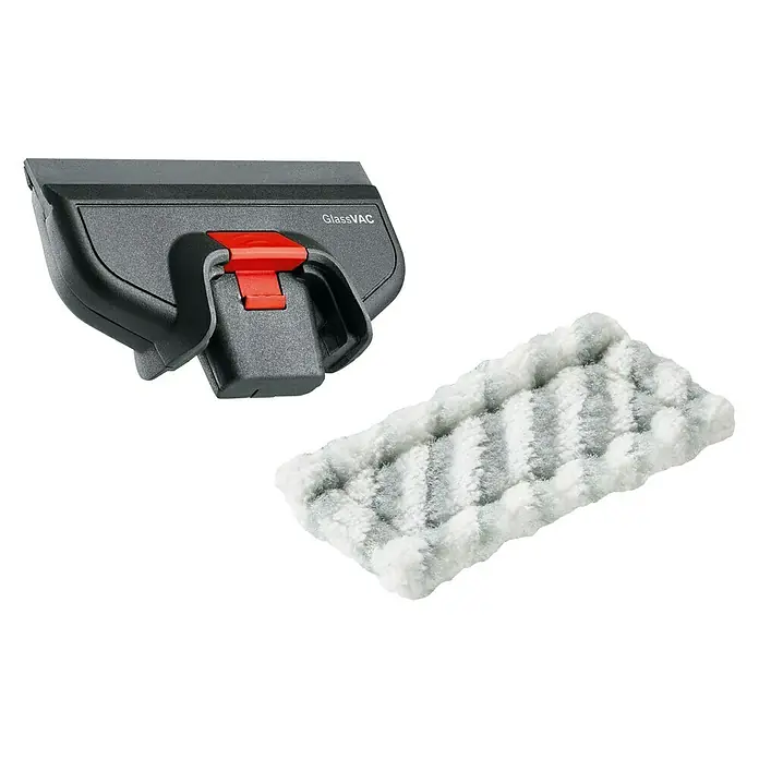 Bosch Reinigungs-Set (kleiner Saugkopf + Mikrofasertuch) - Passend für: Bosch Fenstersauger GlassVac - Ansicht von oben