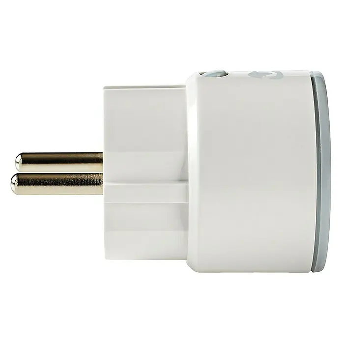 Nedis Smartlife WiFi-Schaltsteckdose - Weiß, Max. Anschlussleistung: 2.500 W, 100 - 240 V, 10 A - Vorderansicht