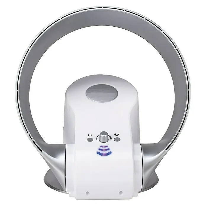 Proklima Tischventilator Bladeless Fan - 26 W, Silber, L x B x H: 30,5 x 34,2 x 21 cm, 2.700 m³/h