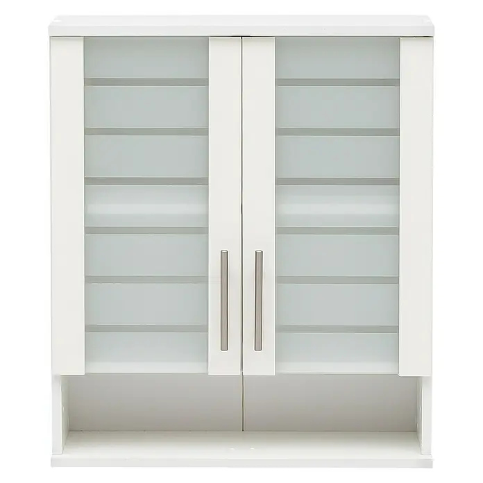 Schildmeyer Niko Oberschrank - 60 x 20,5 x 70 cm, Perlweiß - Vorderansicht