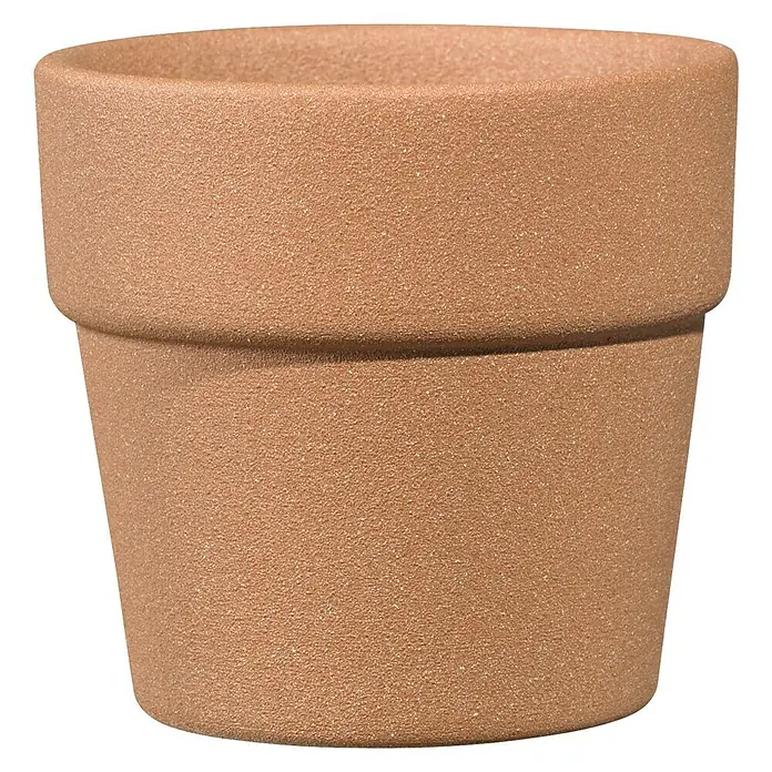 SK Übertopf rund Lima - Außenmaß (Ø x H): 7 x 7 cm, Strukturterra, Keramik, Matt
