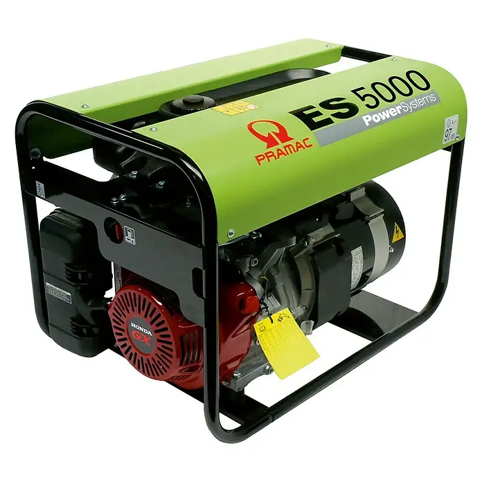 Pramac Generador ES5000 - 5.000 W, Volumen del depósito: 11 l