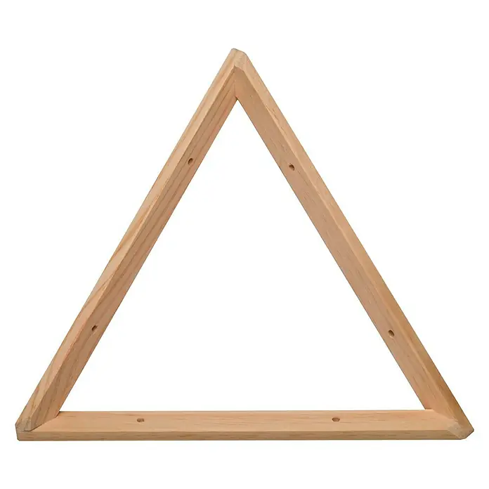 Astigarraga Triangle Soporte de estanterías - L x Al: 30 x 30 cm, Carga soportada: 20 kg, Natural