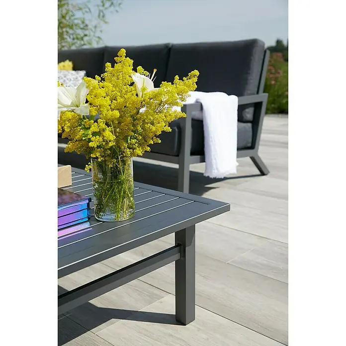 Sunfun Maja Loungemöbel-Set - 4 -tlg., Aluminium, Anthrazit