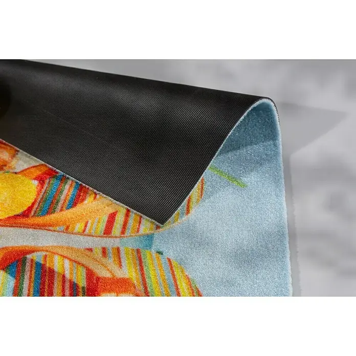 Astra Fußmatte Deco Print - Flip Flops, Bunt, 40 x 60 cm, 100 % Polyamid