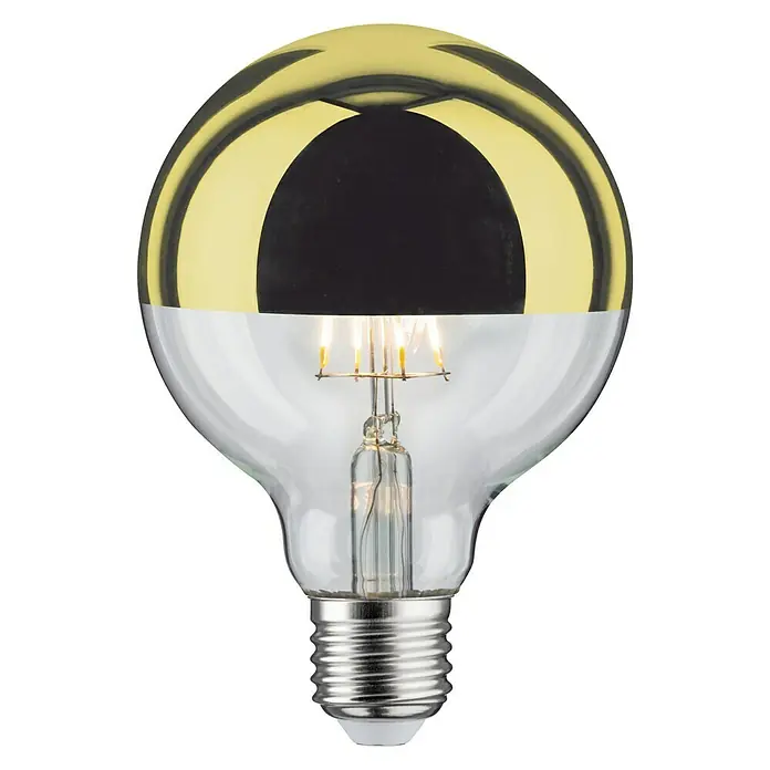 Paulmann LED-Leuchtmittel Globe - 1 Stk., E27, 5 W, Warmweiß, Gold - Vorderansicht
